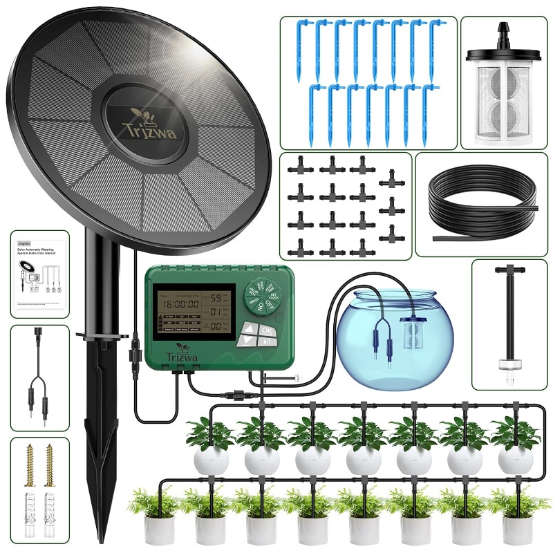 Self Watering Planter - 태양 관개 장비 자동 타이머가 있는