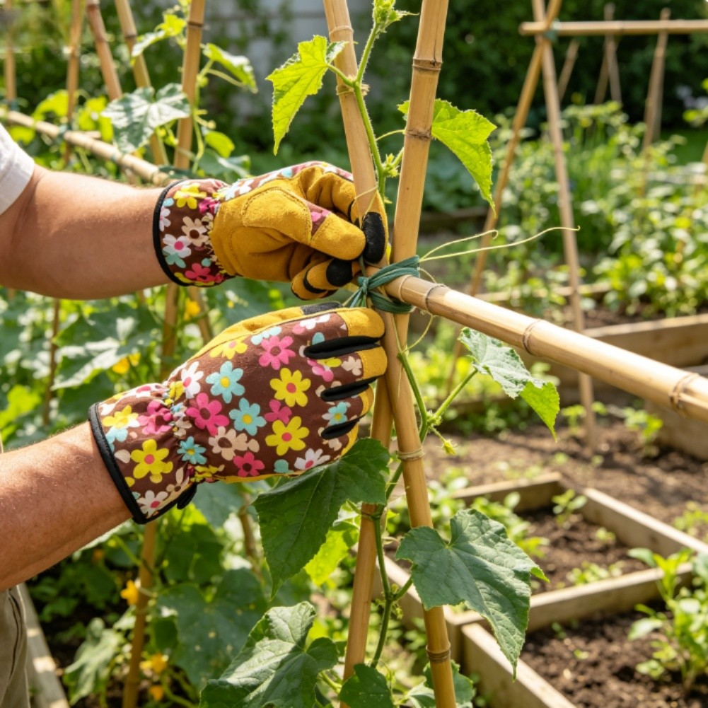 Garden Gloves - 안전한 가지치기를 위한 손가락이 없는 정원용