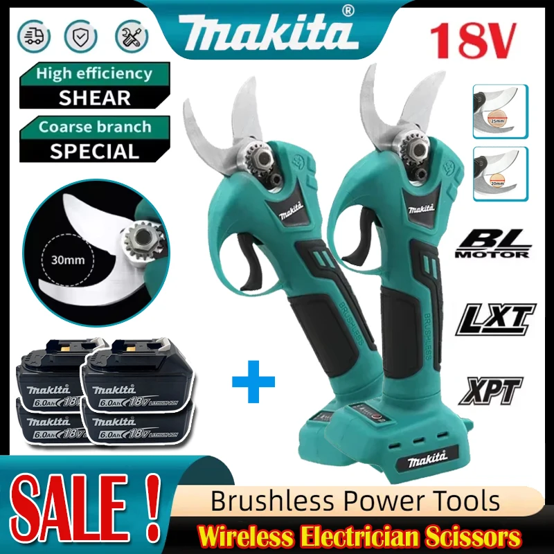 Pruning Shears - 마키타 18V 배터리 전동 전기공구 가위,