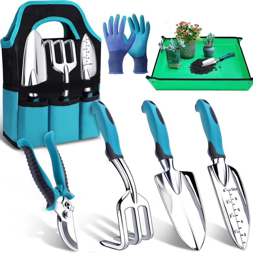 Trowel Garden Tools - 튼튼한 7종 정원용 도구 세트: 흙삽,