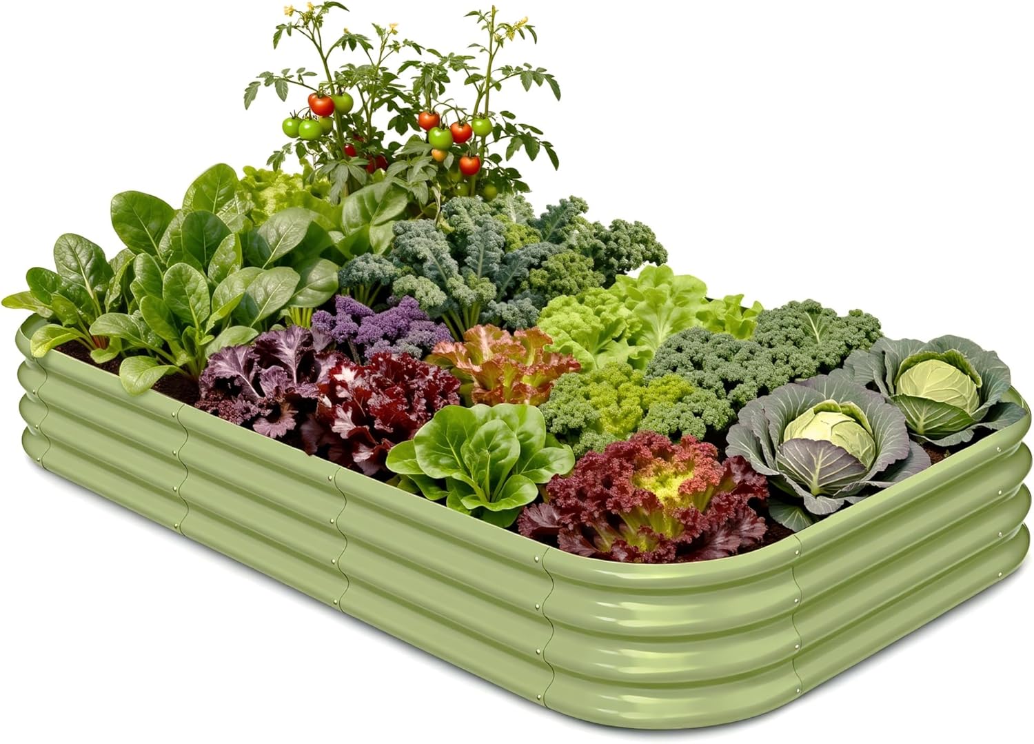 아연 도금된 높이형 정원용 화분 8x4x1피트, 높이  - Raised Garden Bed 리뷰 및 가격