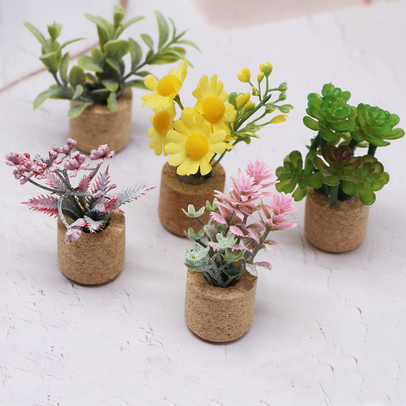 1:12 인형 집 시뮬레이션 꽃 식물 화분 모델 인형  - Plant Pot 리뷰 및 가격