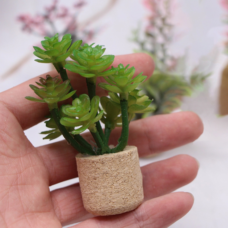 1:12 인형 집 시뮬레이션 꽃 식물 화분 모델 인형  - Plant Pot 리뷰 및 가격