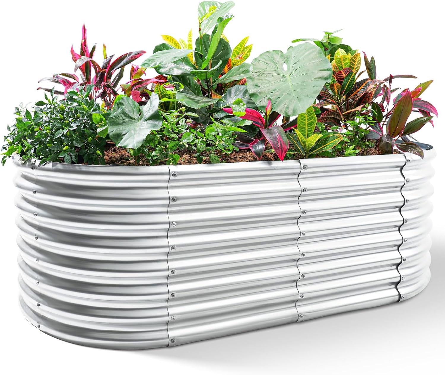 아연 도금된 높이형 정원 화단, 8x4x2피트 야외용  - Raised Garden Bed 리뷰 및 가격