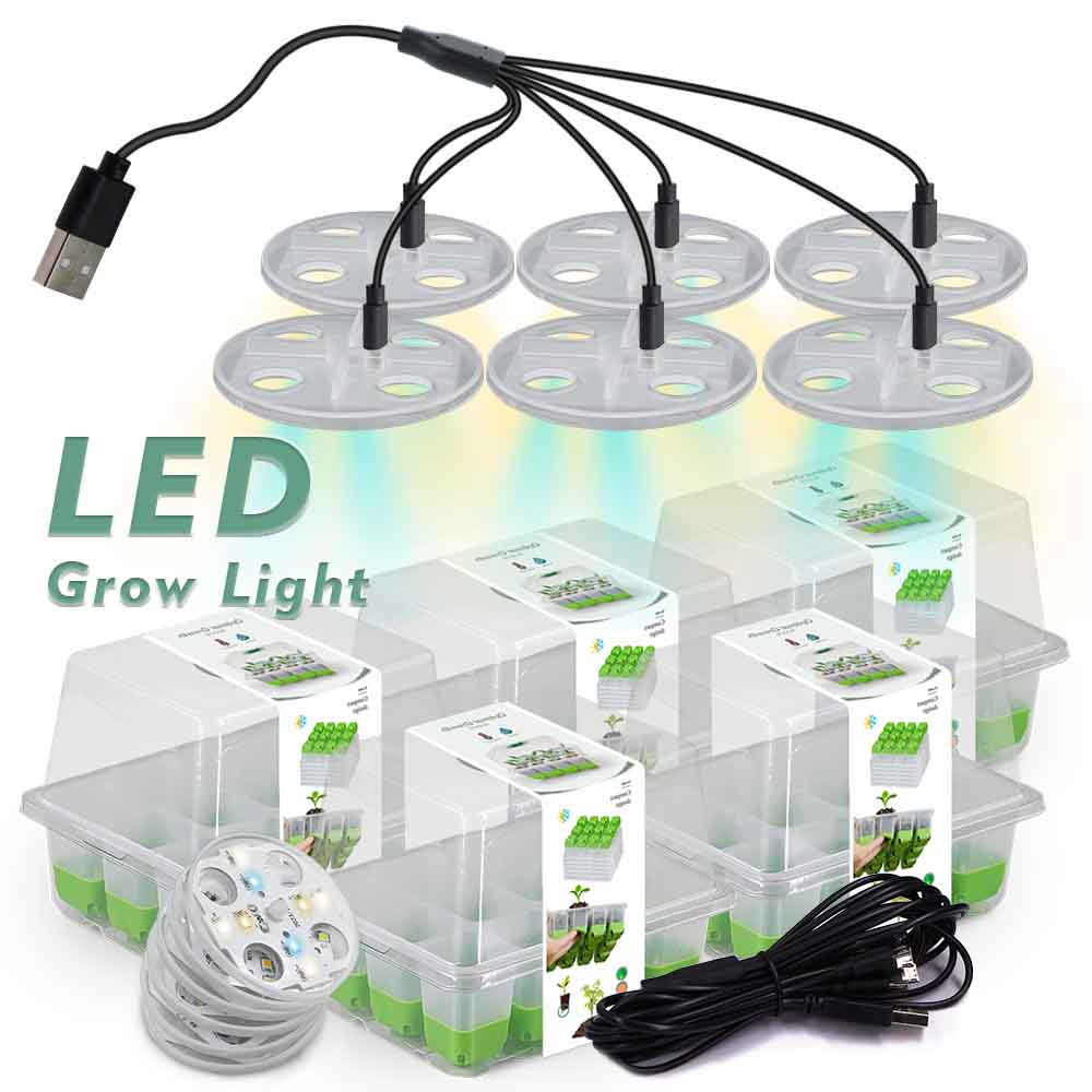 LED 성장 조명 모종 스타터 트레이 키트, 투명 커버 - Indoor Herb Garden 리뷰 및 가격