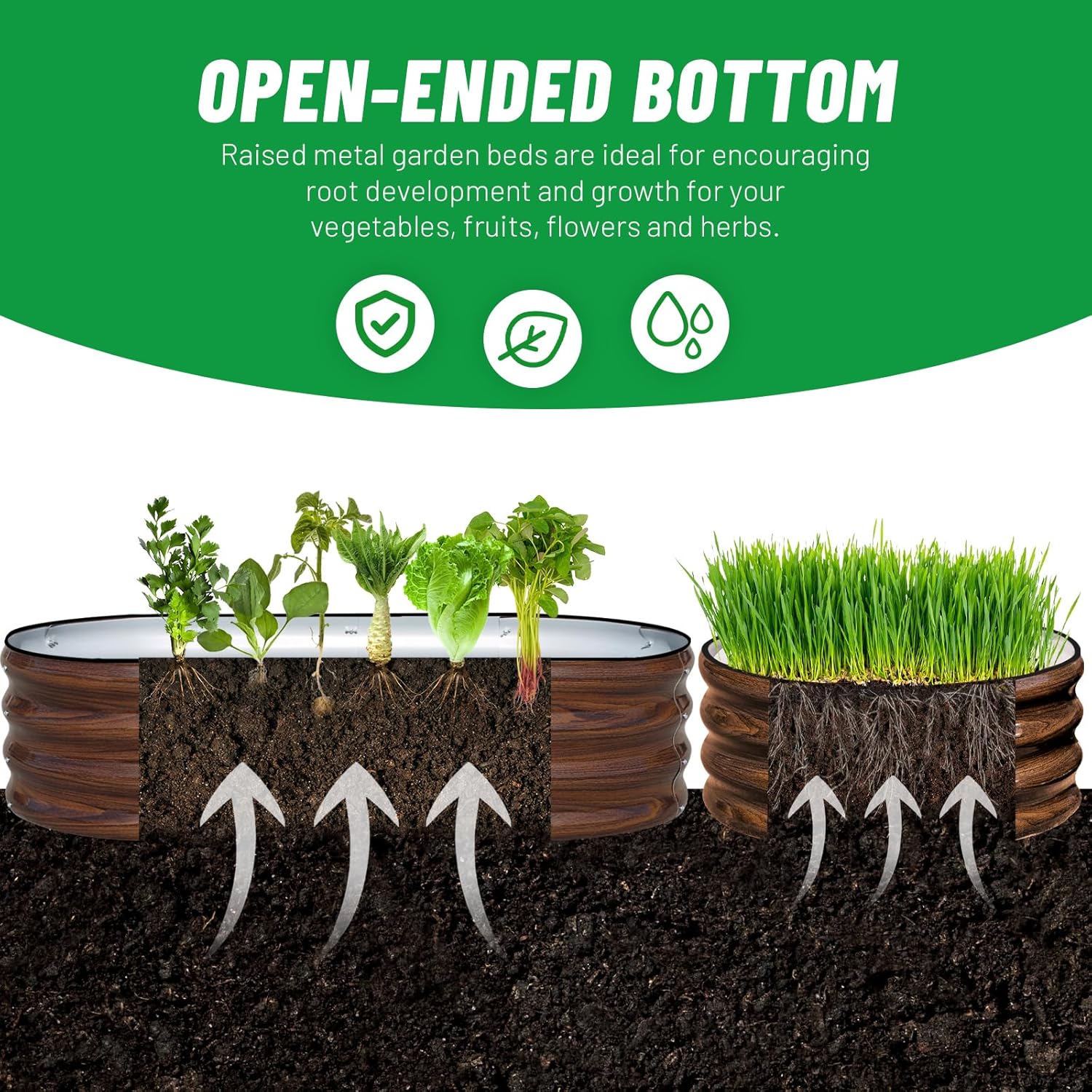 3팩 아연 도금 강철 재질의 높이형 정원 화단 키트 - - Raised Garden Bed 리뷰 및 가격