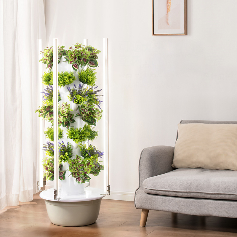 LED 식물 재배등을 갖춘 수직 수경 재배 타워, 지능 - Vertical Planter 리뷰 및 가격
