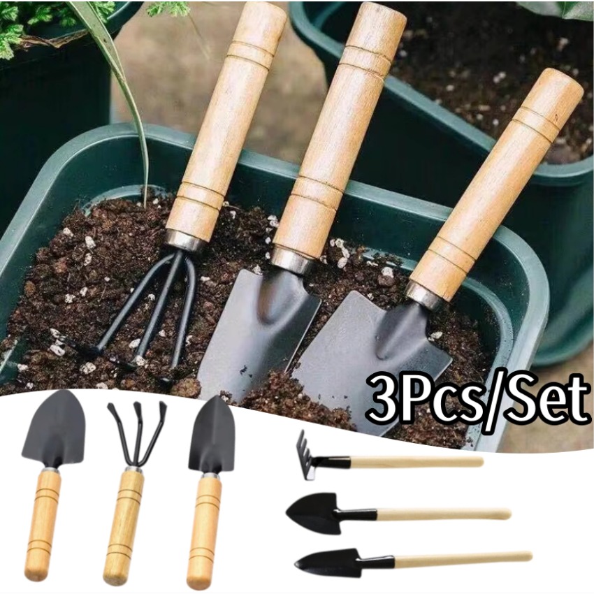 3개/세트 미니 정원 가꾸기 도구 세트, 휴대용 갈퀴, - Trowel Garden Tools 리뷰 및 가격